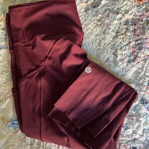 Lululemon Fast and Free 19’ crop leggings